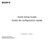 Sony SGPT121US/S Quick Start Guide