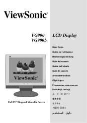 ViewSonic VG900B User Guide