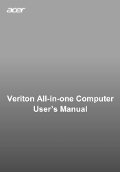 Acer Veriton Vero All-in-one User Manual for non-touch panel