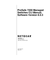 Netgear GSM7228PS 7200 Series Managed Switch CLI Refernce Manual for Software Version 8.0.3
