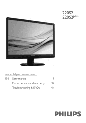 Philips 220S2SB User manual (English)