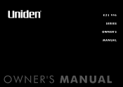 Uniden EZI996 English Owners Manual