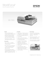 Epson WorkForce DS-7500 Product Specifications
