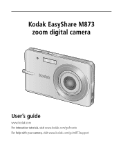 Kodak M873 User's guide
