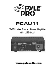 Pyle PCAU11 PCAU11 Manual 1