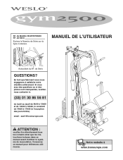 Weslo Gym 2500 French Manual