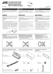 JVC KD-AR270 Installation Manual