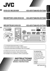 JVC KD-DV7300 Instructions