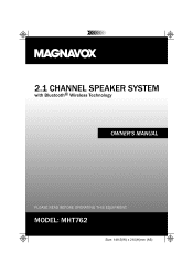 Magnavox MHT762 Owners Manual