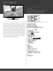 Samsung LN32C450E1GXZA Brochure