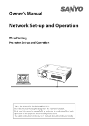 Sanyo PLC-XU300A Owner's Manual Network Windows