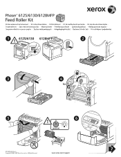 Xerox 6128MFP Feed Roller Kit Instruction Sheet