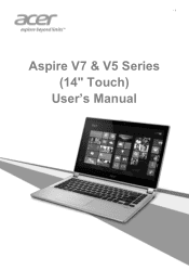 Acer Aspire V5-472P User Manual (Windows 8.1)