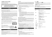 Audiovox CE147 Operating Instructions