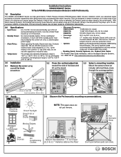 Bosch DS820I Installation Instructions