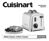 Cuisinart CPT-160W Instruction Manual