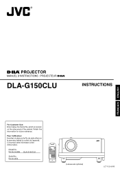 JVC DLA-G150CL Instruction Manual