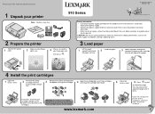 Lexmark P915 Setup Sheet