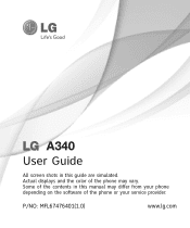 LG A340 Owners Manual - English