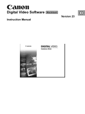 Canon HV10 Digital Video Software (Macintosh) Ver.23 Instruction Manual