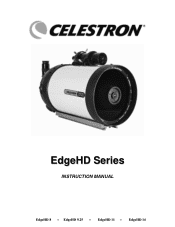 Celestron CGE PRO 1400 HD Computerized Telescope EdgeHD Optics Manual