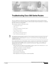 Cisco 3825 Troubleshooting Guide