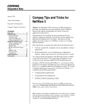 HP ProSignia 300 Compaq Tips and Tricks for NetWare 5