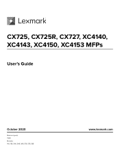 Lexmark XC4143 Users Guide PDF