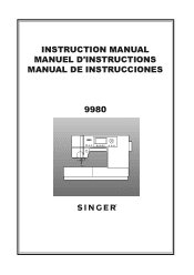 Singer 9980 QUANTUM STYLIST Instruction Manual