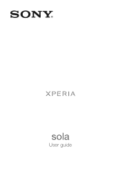 Sony Ericsson Xperia sola User Guide