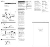 Sony SRS-AX10 Operating Instructions
