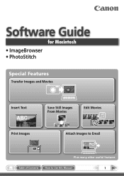Canon Powershot E1 ImageBrowser 6.5 for Macintosh Instruction Manual