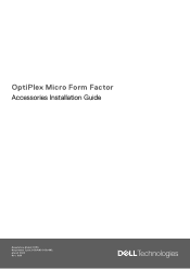 Dell OptiPlex Micro Plus 7010 OptiPlex Micro Form Factor Accessories Installation Guide