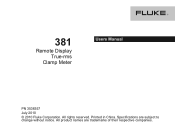 Fluke 381 Fluke 381 Users Manual