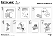 Lexmark Z22 Color Jetprinter Setup Sheet