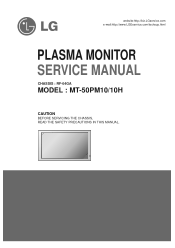 LG 50PM10 Service Manual