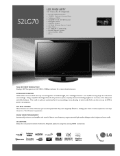 LG 52LG70 Specification (English)