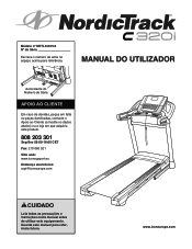 NordicTrack C320i Treadmill Portuguese Manual