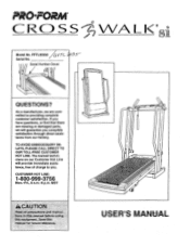 ProForm 1/8/96 Treadmill English Manual