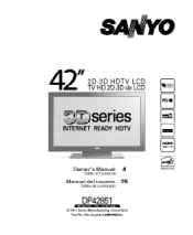 Sanyo DP42851 Owners Manual