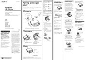 Sony D-E201 Primary User Manual