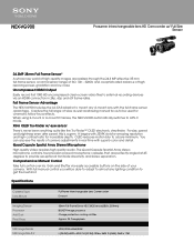 Sony NEX-VG900 Marketing Specifications