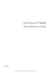 Dell Precision M2300 Quick Reference Guide