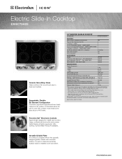 Electrolux E36EC75HSS Specification sheet