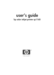 HP Color Inkjet cp1160 HP Color Inkjet Printer CP1160 - (English) User Guide