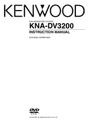 Kenwood KNA-DV3200 User Manual