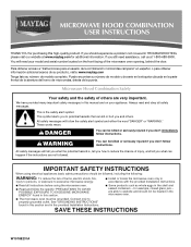 Maytag MMV4203DS User Instructions