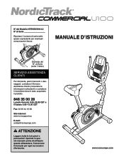 NordicTrack U100 Bike Italian Manual