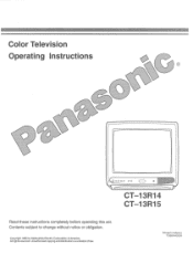 Panasonic CT13R14U CT13R14U User Guide
