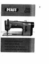 Pfaff 1245 Owner's Manual